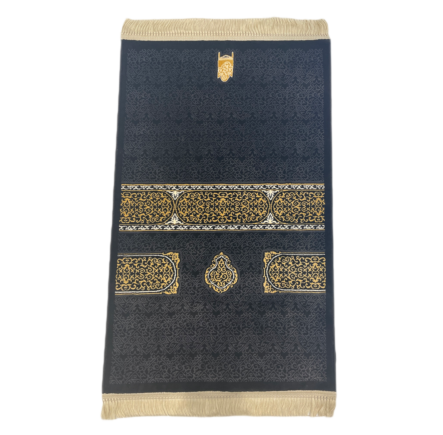 Kaaba Kiswa - Premium Prayer Mat - Made in Madina