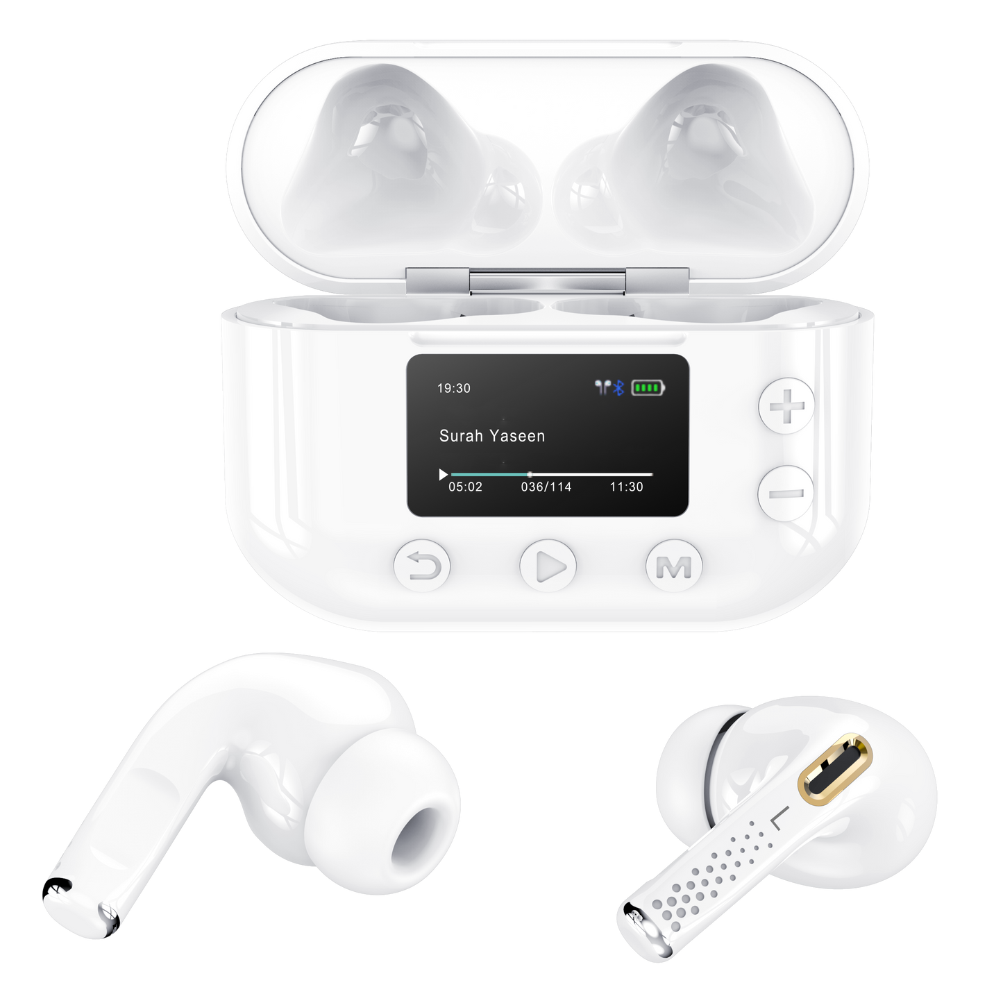 Personalised Quran Buds Pro - Wireless EarBuds - Full Quran MP3 Player