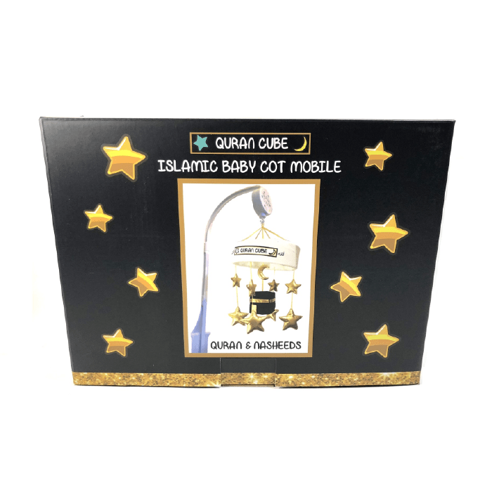 Baby Cot Mobile - Kaaba - Stars & Moon - Islamic Quran Speaker & Nasheeds Muslim Gift