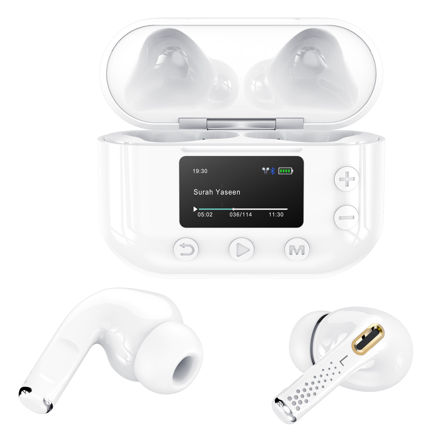 Personalised Quran Buds Pro - Wireless EarBuds - Full Quran MP3 Player