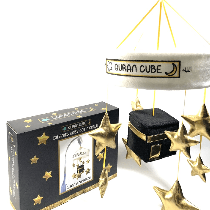 Baby Cot Mobile - Kaaba - Stars & Moon - Islamic Quran Speaker & Nasheeds Muslim Gift